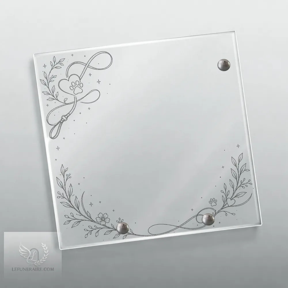 Plaque Carré Animal de compagnie nue motif 03
