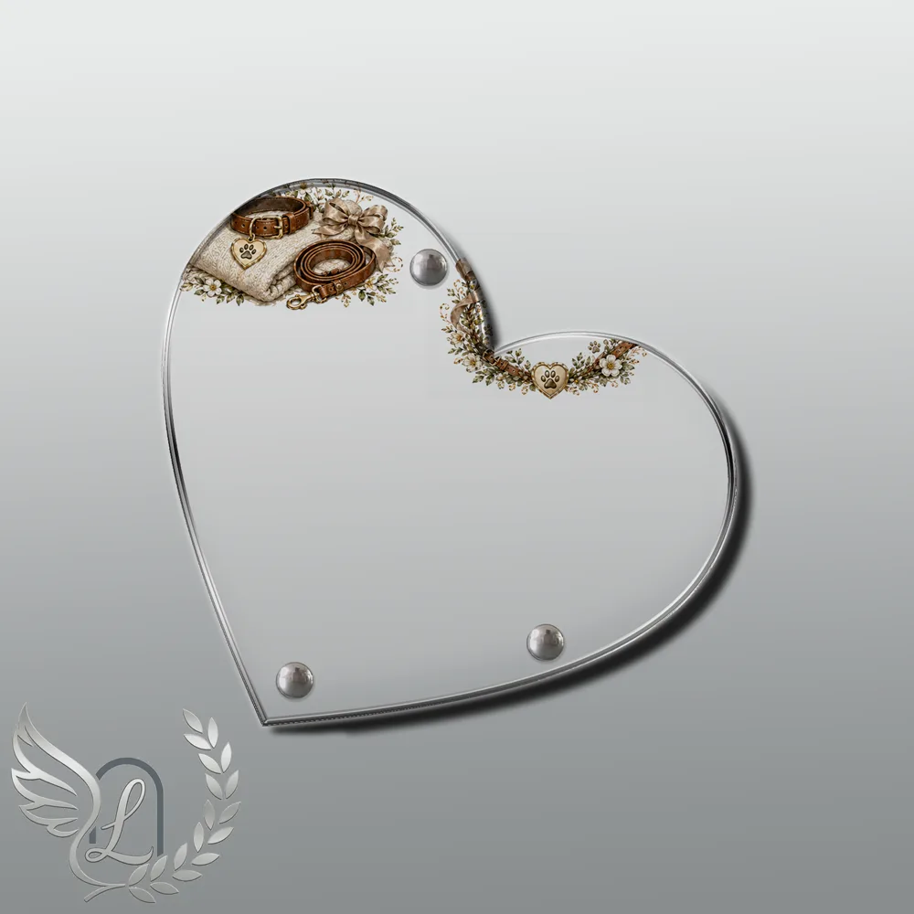 Plaque Cœur Animal de compagnie nue motif 03